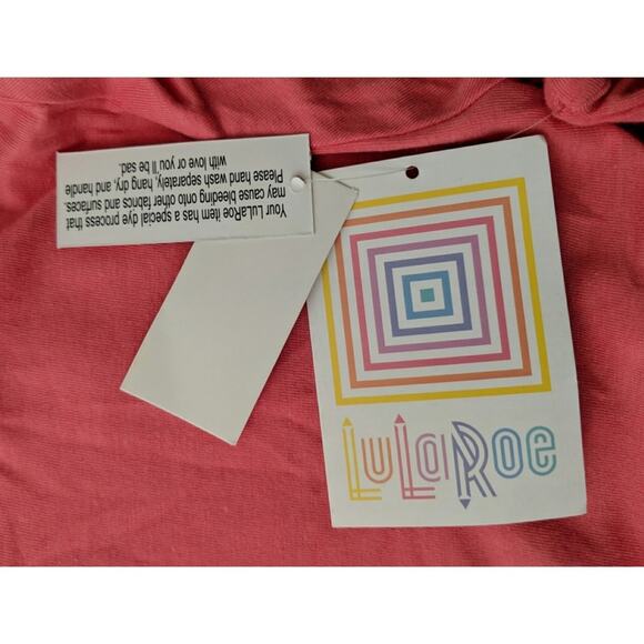 LuLaRoe Julia Dress Knit Knee Length Short Sleeves 2XL New / FLAW - Picture 3 of 8